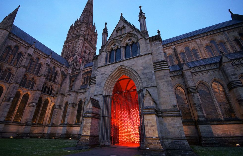 Salisbury Cathedral Lights Up In Honor Of The Magna Carta's 800th