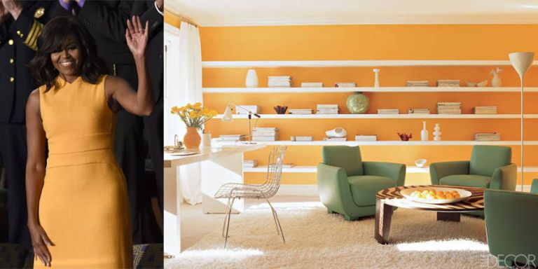 Yellow, Room, Interior design, Furniture, Table, Dress, Orange, Couch, Interior design, Living room, 