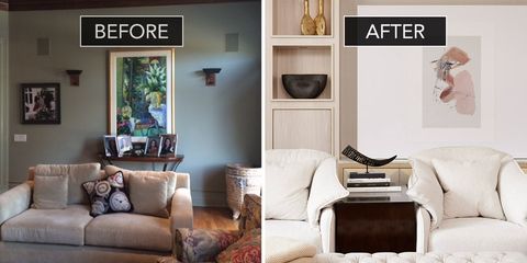 Family Room Before And After - Family Room Design Ideas