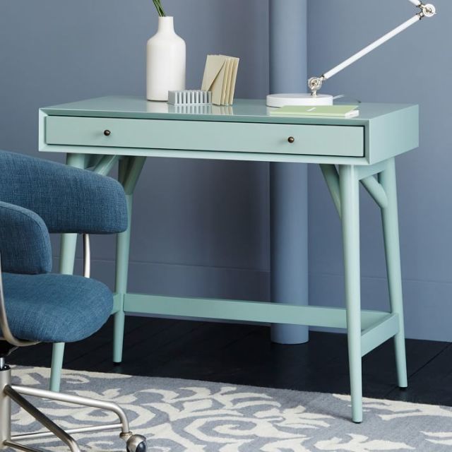 seafoam green desk