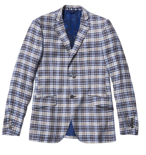 Clothing, Blue, Product, Coat, Collar, Sleeve, Dress shirt, Pattern, Textile, Outerwear, 