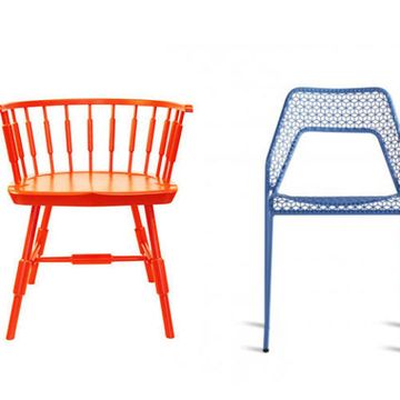 Product, Furniture, Line, Orange, Parallel, Wicker, Design, Rectangle, Outdoor furniture, Windsor chair, 