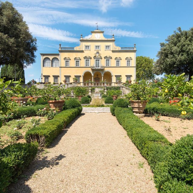 Plant, Garden, Shrub, Hedge, Villa, Mansion, Park, Manor house, Palace, Official residence, 