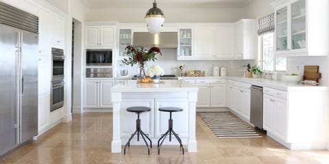 White Cabinet Kitchen Interior image