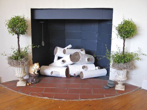 Nonworking fireplace