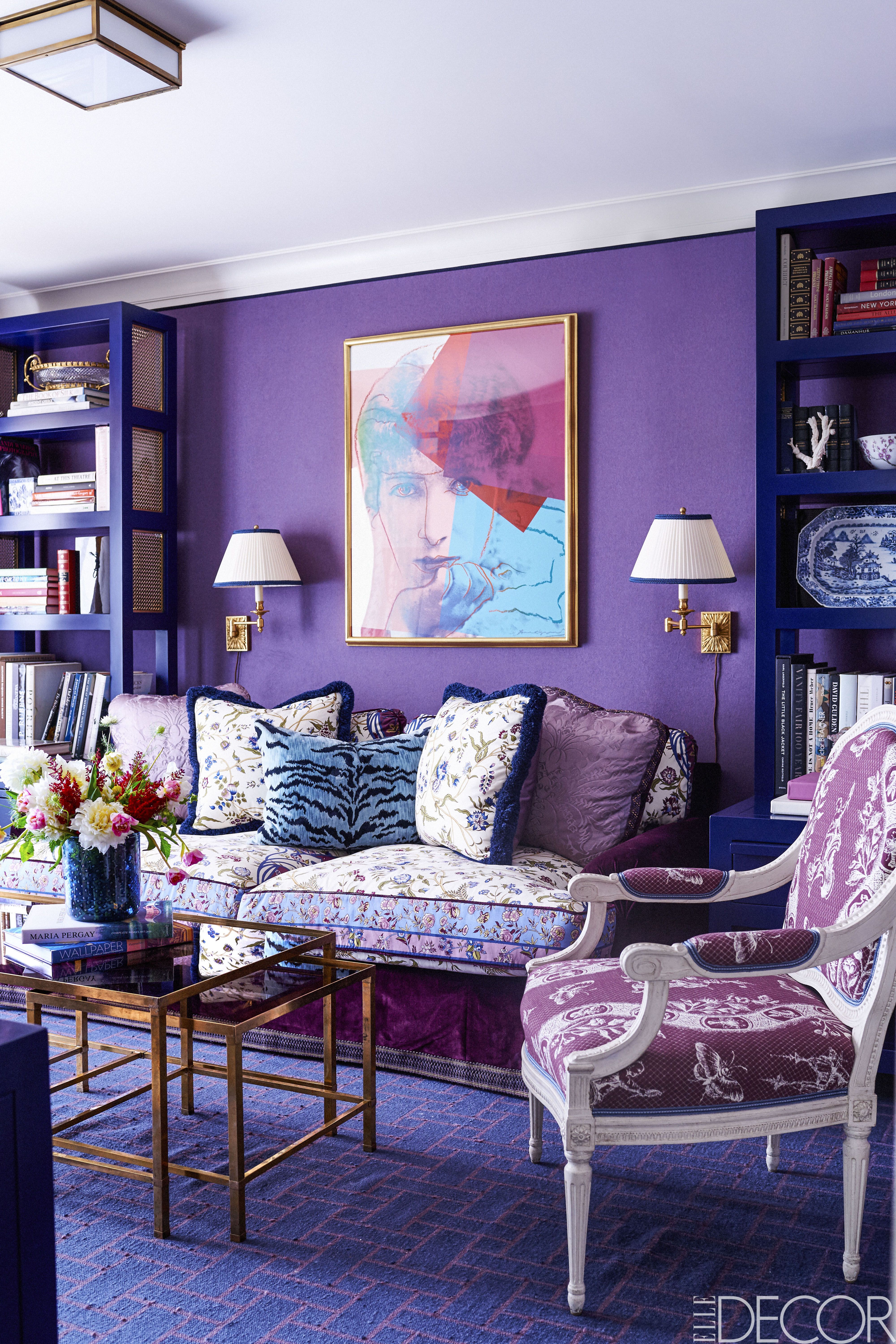 Purple Interior Design Living Room | Online Information