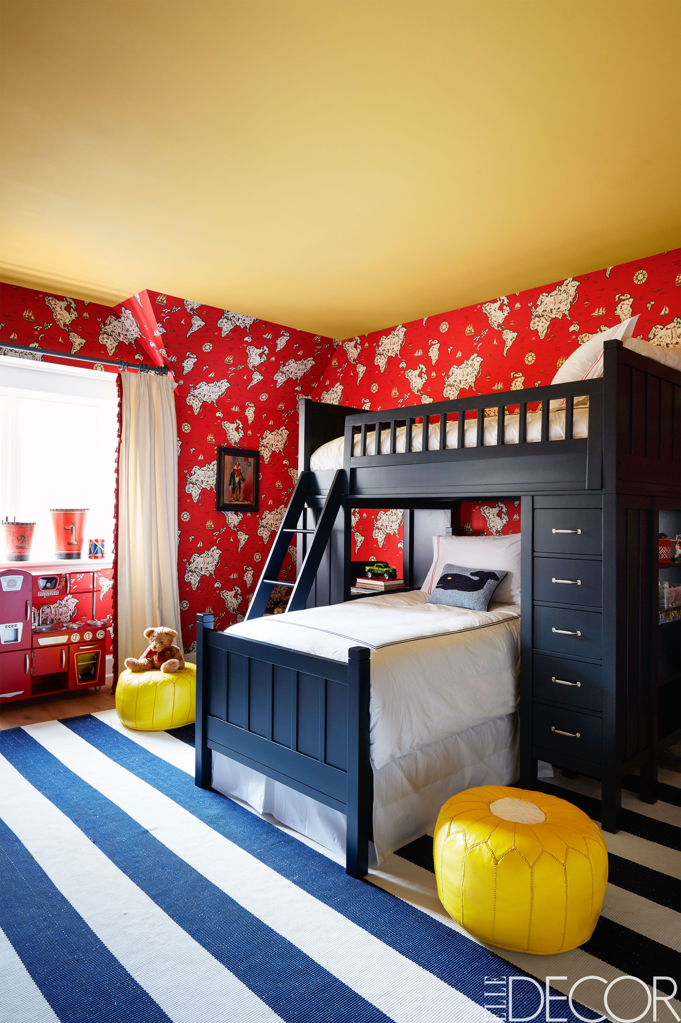 red kids bedroom