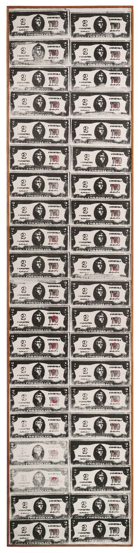 Two Dollar Bills Andy Warhol