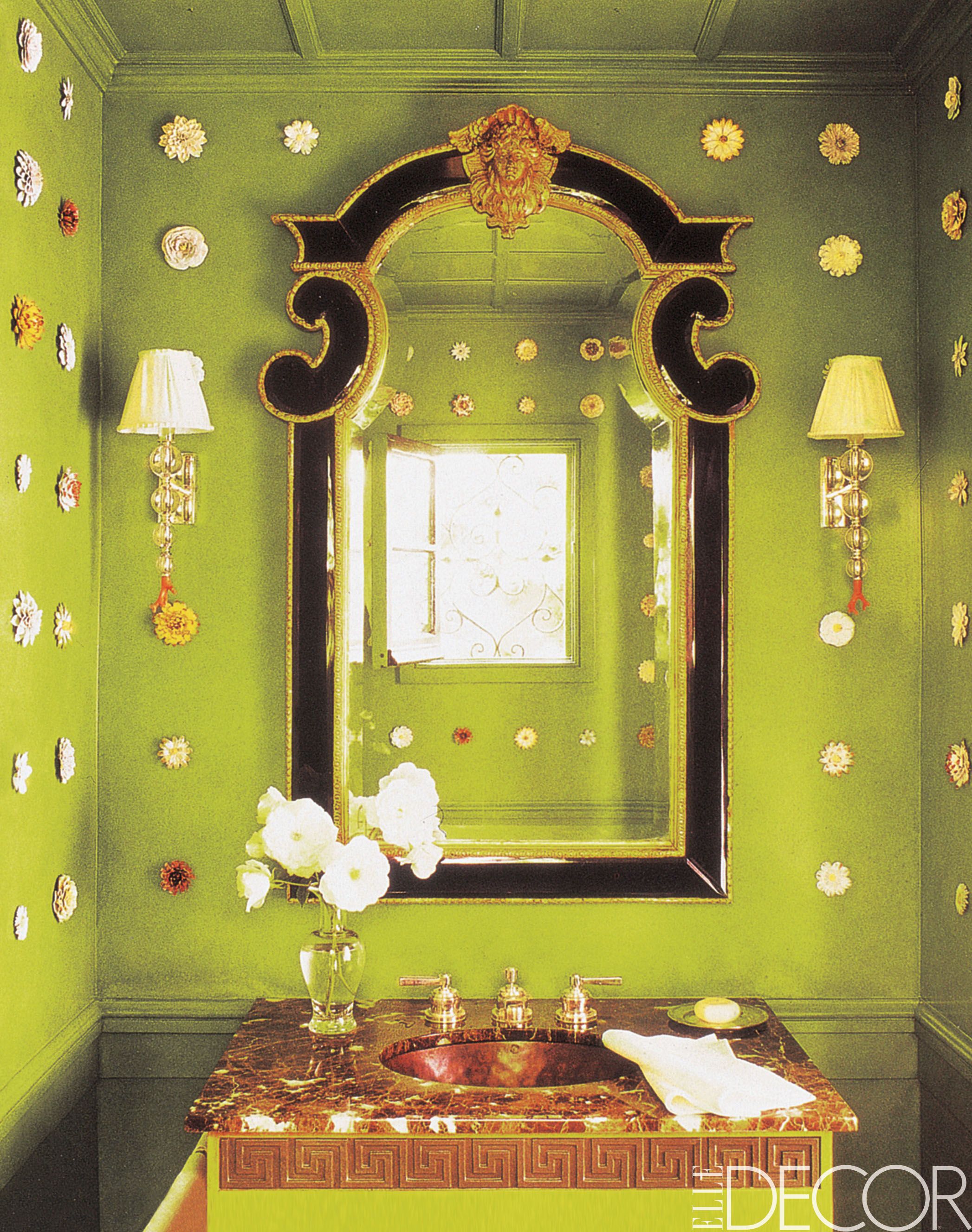 lime green bathroom decorating ideas