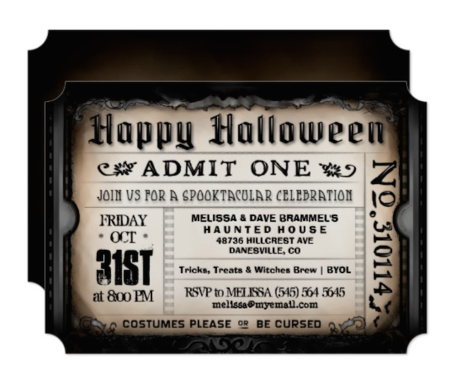 14 Halloween Party Invitations - Adult Halloween Party Ideas