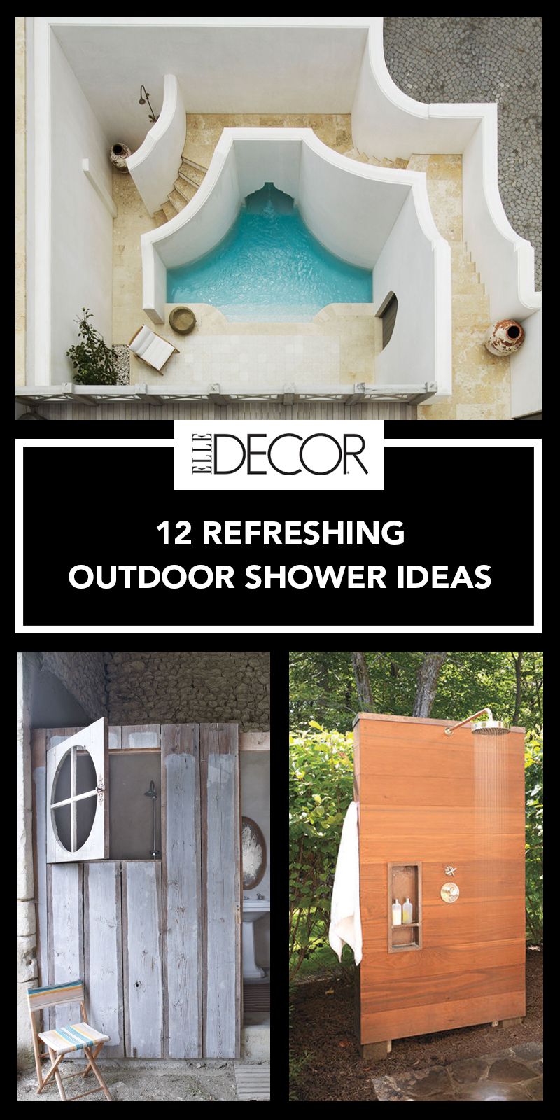 Mykonos Archives Design Chic Entry Elledecor 12 Outdoor Shower Design Ideas Chic Enclosures For Showers
