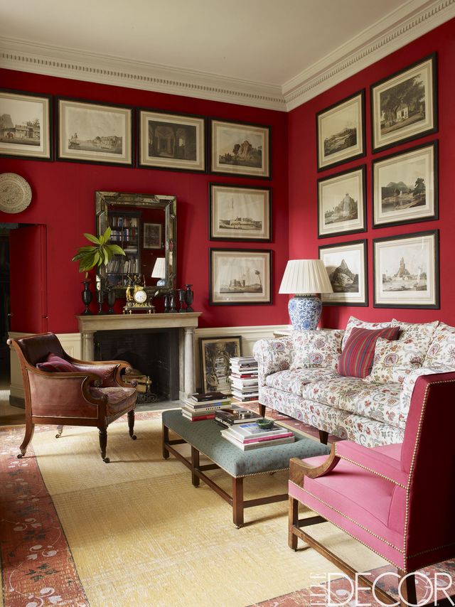 Red paint ideas - red colour rooms