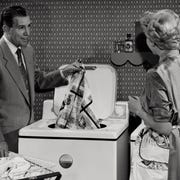 Human body, Tie, Monochrome, Monochrome photography, Conversation, Black-and-white, Vintage clothing, Cabinetry, Homemaker, Human body, Tie, Monochrome, Monochrome photography, Conversation, Black-and-white, Vintage clothing, Cabinetry, Homemaker,