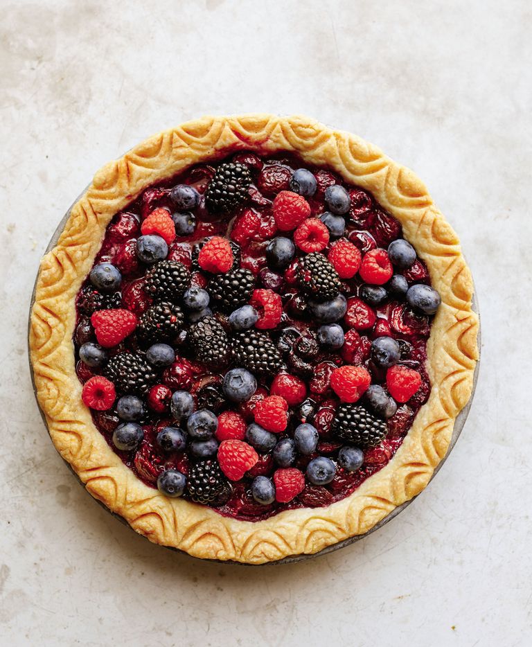 Fruit Pie With Thick Crust On Top