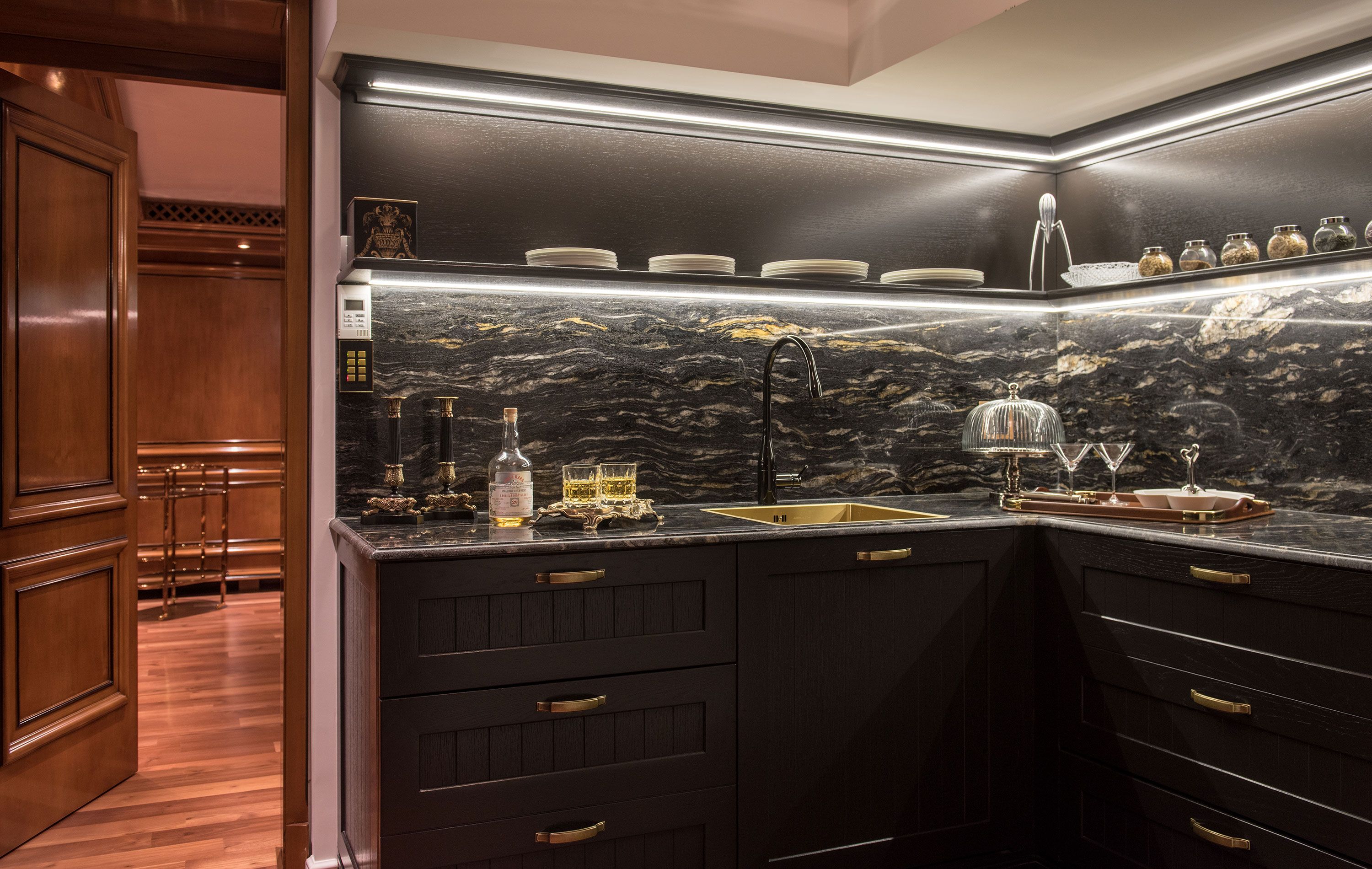 kitchen design ideas black cabinets