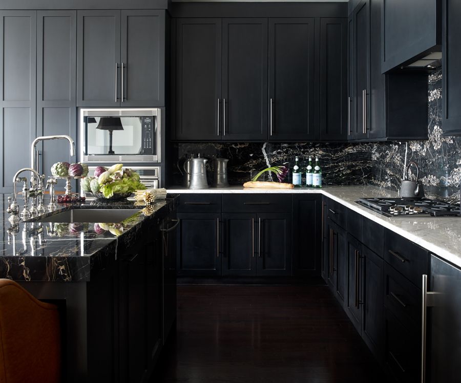 30 Sophisticated Black Kitchen Cabinets Kitchen Designs With Black Cupboards