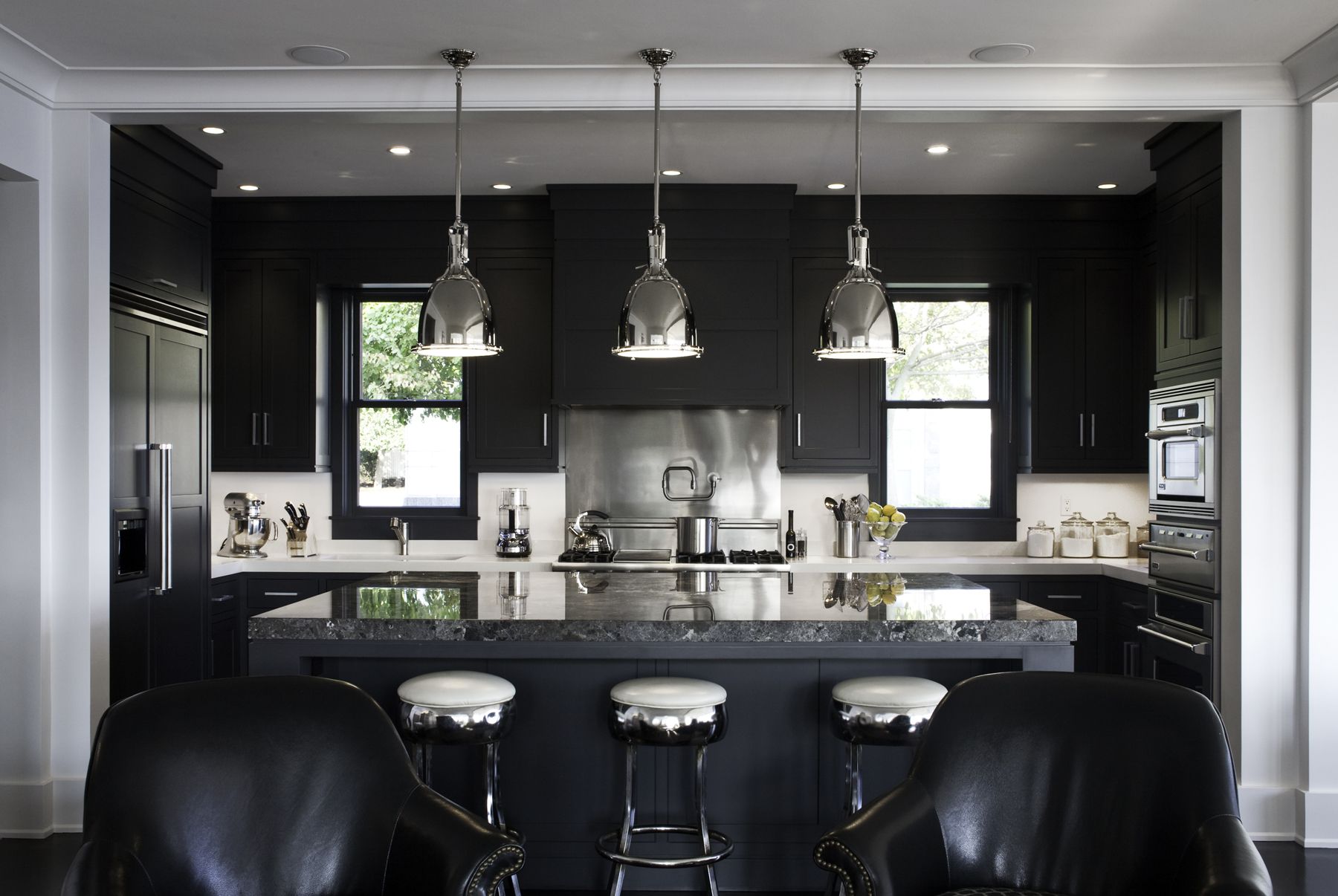 30 Sophisticated Black Kitchen Cabinets Kitchen Designs With Black Cupboards