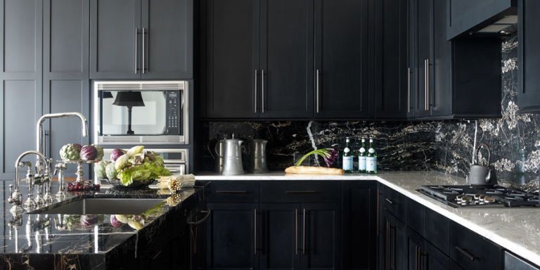 30 best black kitchen cabinets - kitchen design ideas with black