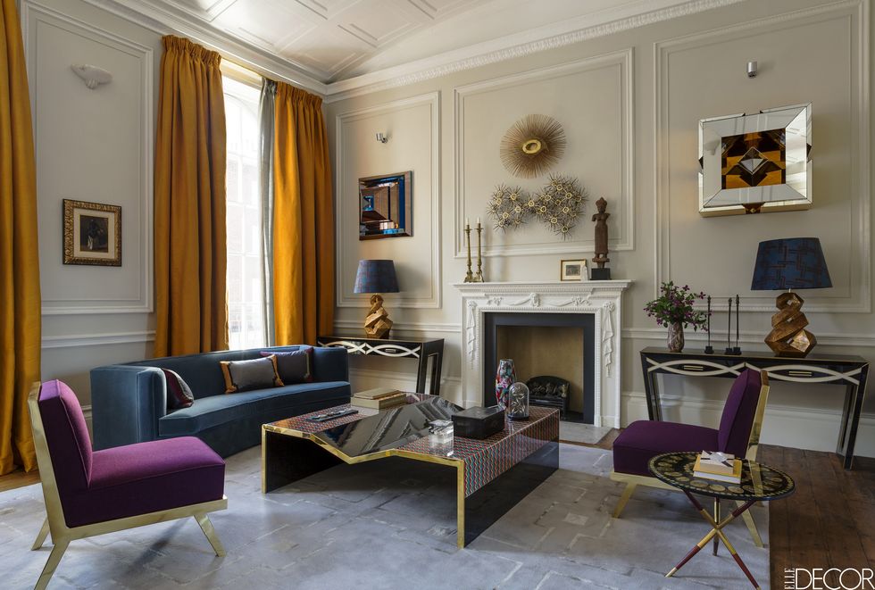 Tour A London Townhouse Filled With Jewel Tones - W. Maugham House Tour