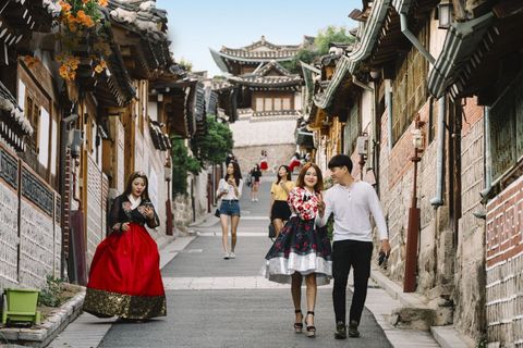 Clothing, Trousers, Town, Street, Dress, Neighbourhood, Tourism, Street fashion, Chinese architecture, Travel, 