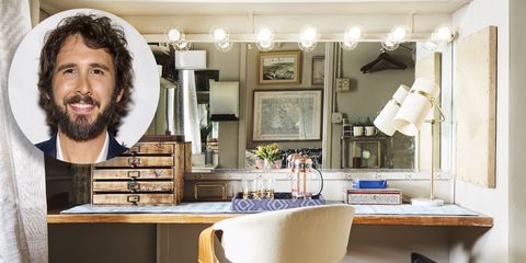 Tour Josh Groban's New Broadway Dressing Room - Natasha Pierre ...  Just in time for his Broadway debut, Groban has a new dressing room  outfitted with a blend of Scandinavian style and cozy appeal.