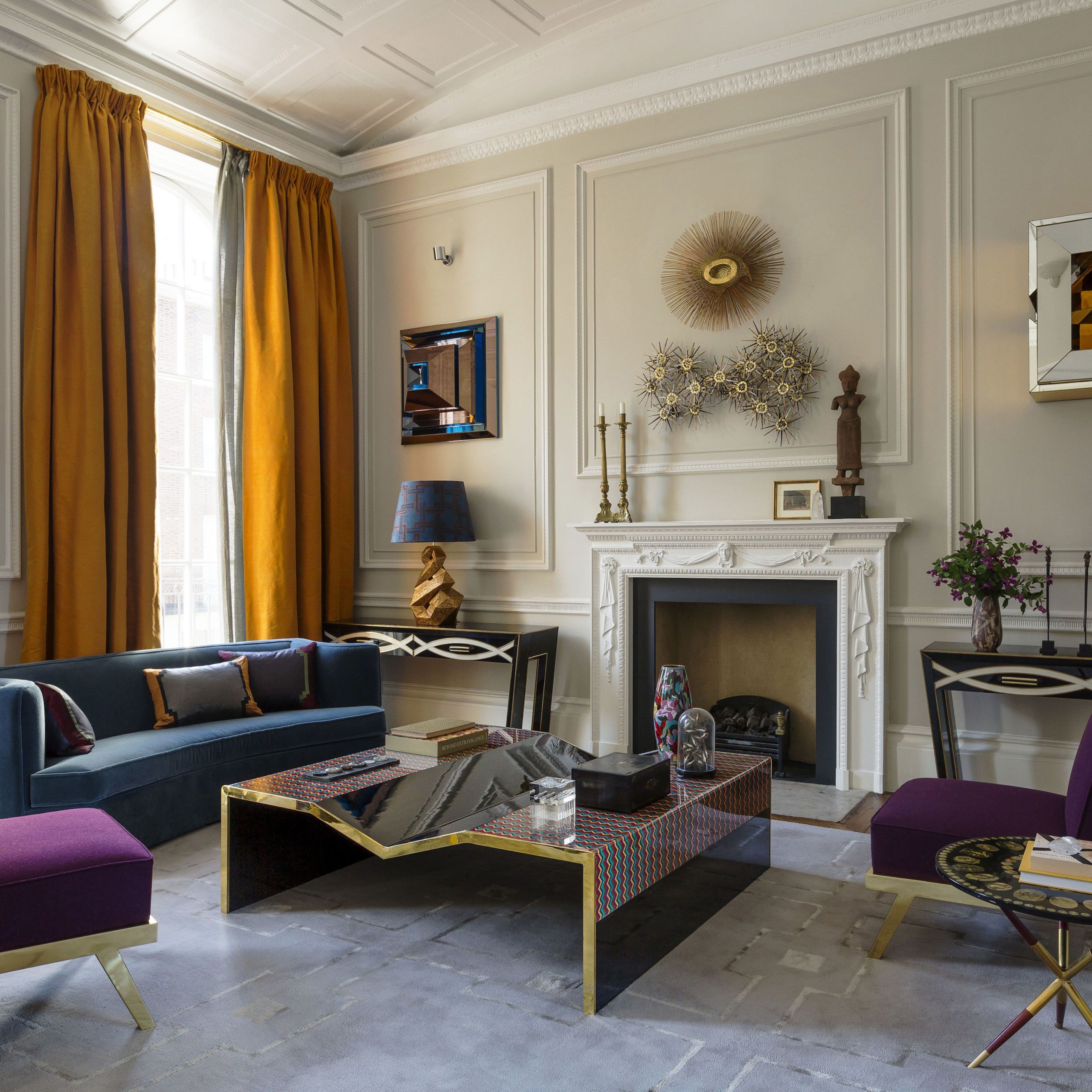 A Spanish-Inspired London Townhouse That's All About Jewel Tones