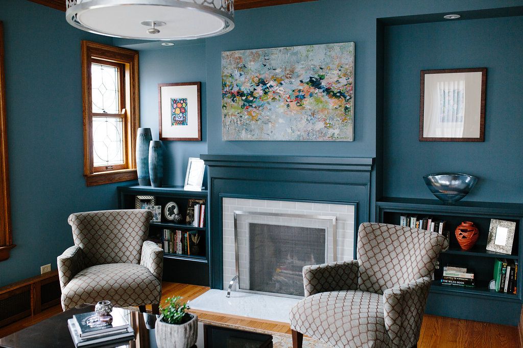 53 stylish blue walls - ideas for blue painted accent walls