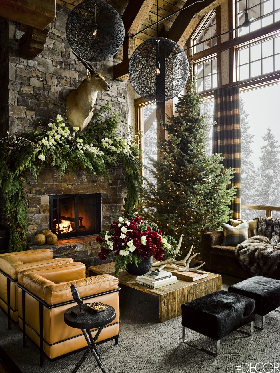 Montana christmas home living room