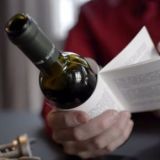 Wine bottle with story attached