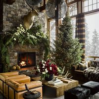 30 Living Room Curtains Ideas - Window Drapes for Living Rooms  Montana christmas home living room