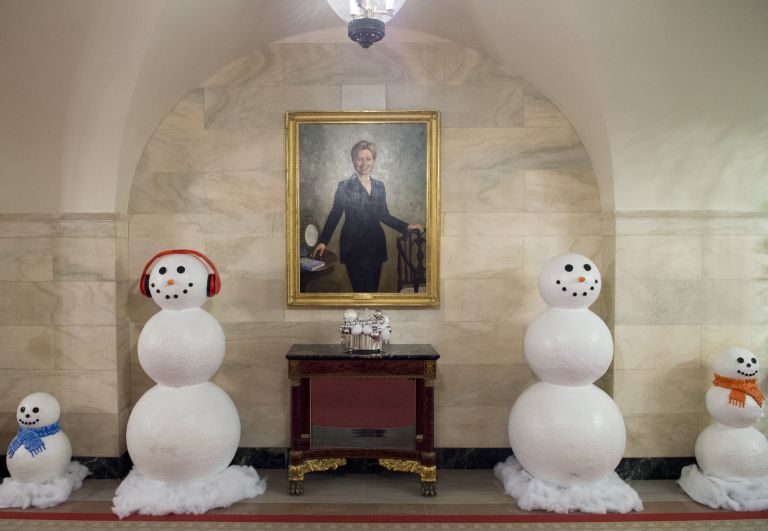 Snowman, Room, Ceiling, Wall, Interior design, Toy, Picture frame, Art, Light fixture, Interior design, 