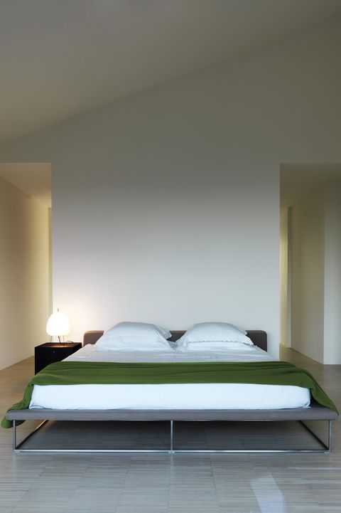 Bedroom, Furniture, Bed, Room, Bed frame, Property, Floor, Interior design, Bed sheet, Wall, 