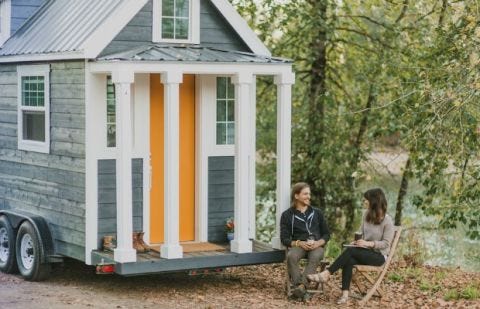 This cute little home travels with you