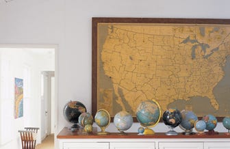 Inexpensive Map Wall Art Decorating With Maps