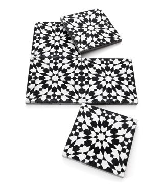 Marrakesh's Moroccan Black and White Tiles