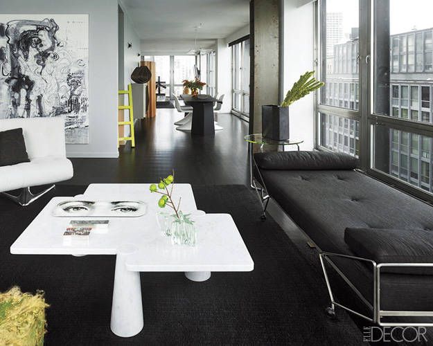 Black and white decor designing with black and white