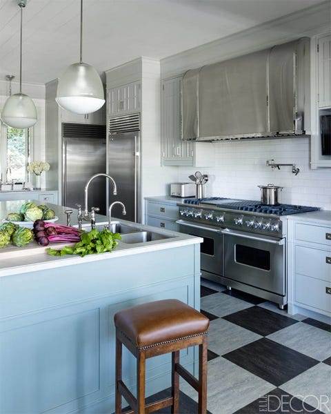 blue kitchens