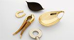 Product, Yellow, Metal, Tan, Beige, Brass, Material property, Natural material, Still life photography, Silver, 