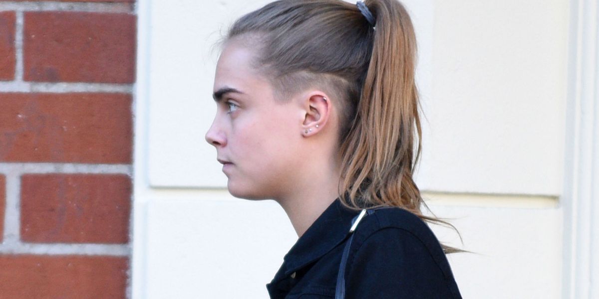 Cara Delevingne Shaves Head - Cara Delevingne Side Shave