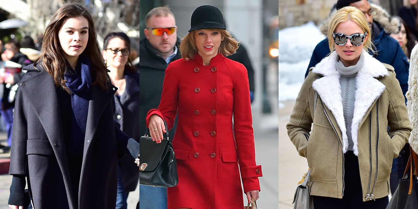 celebrities in winter clothes