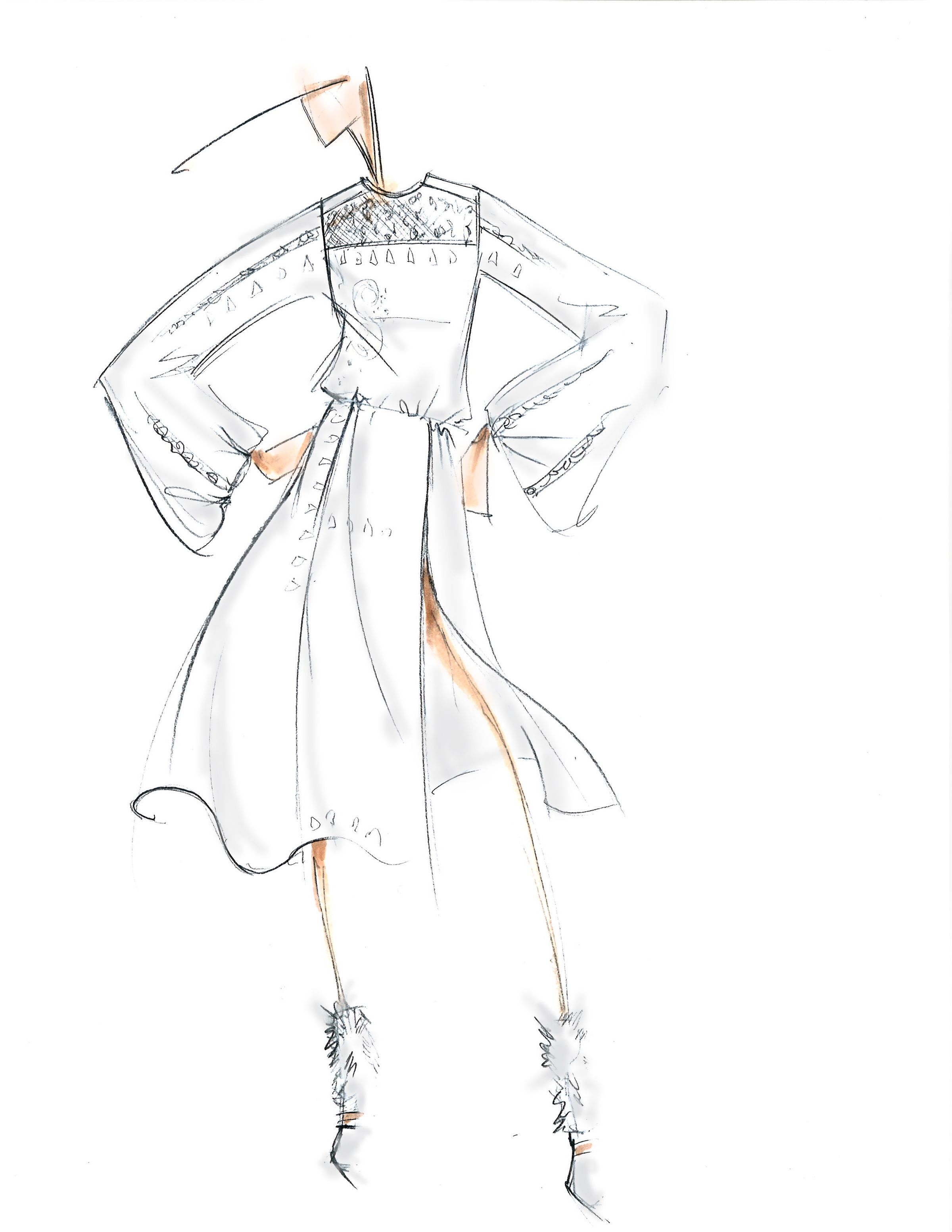 famous fashion designers sketches