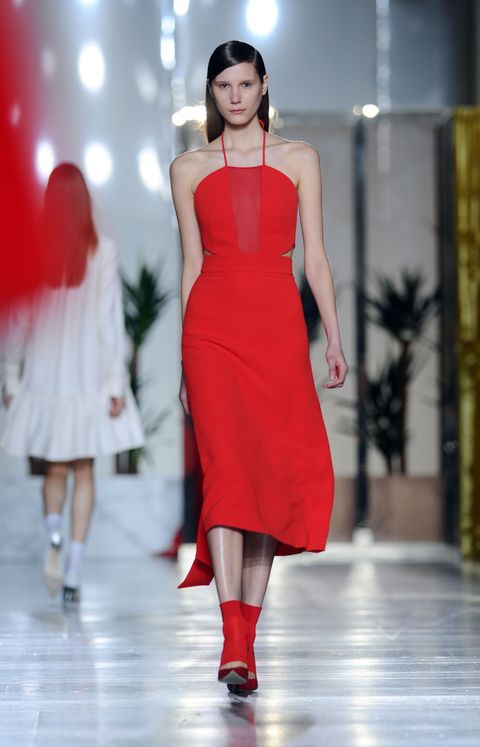 Head to Toe Red at London Fashion Week