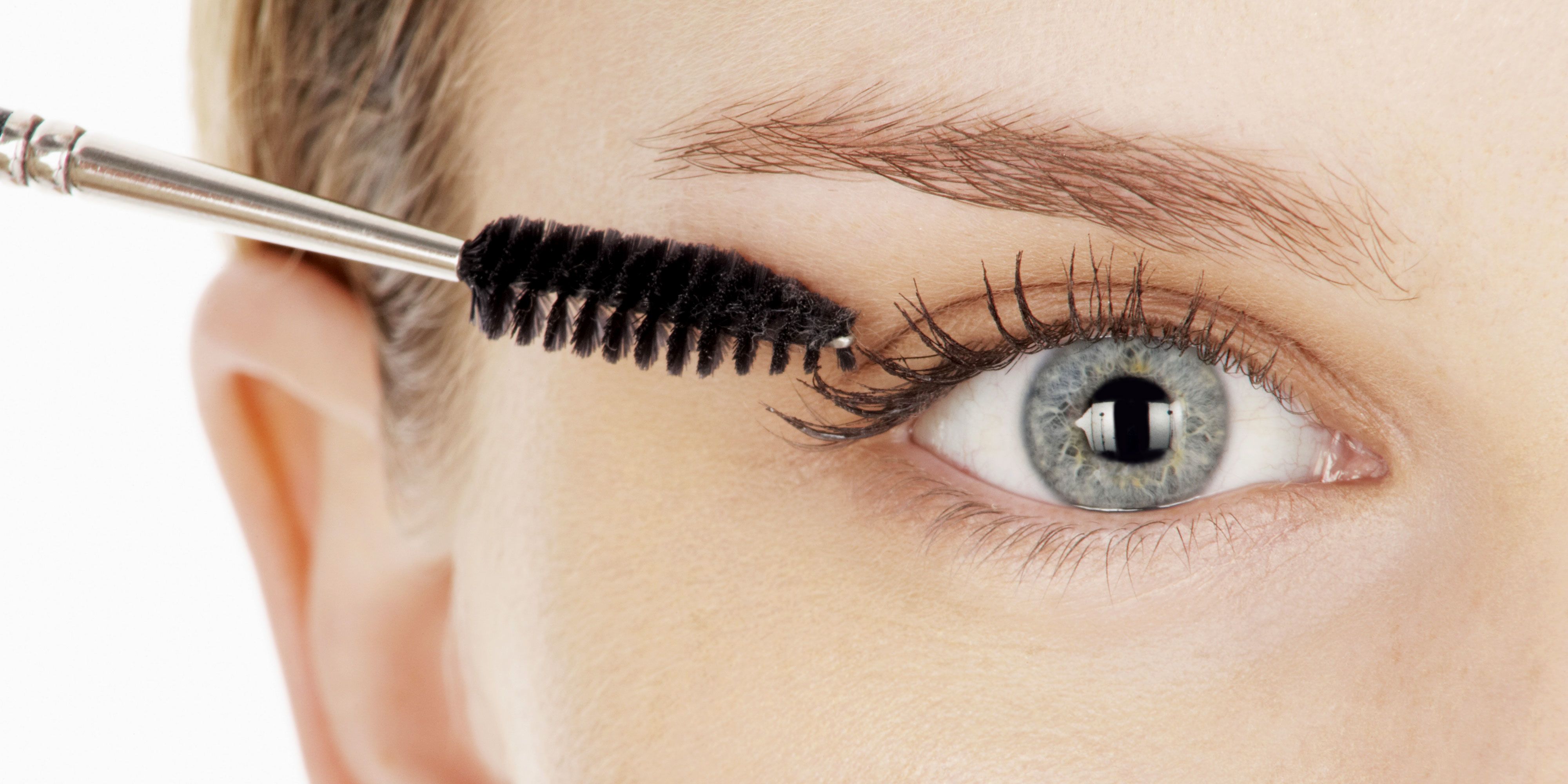mascara on lashes