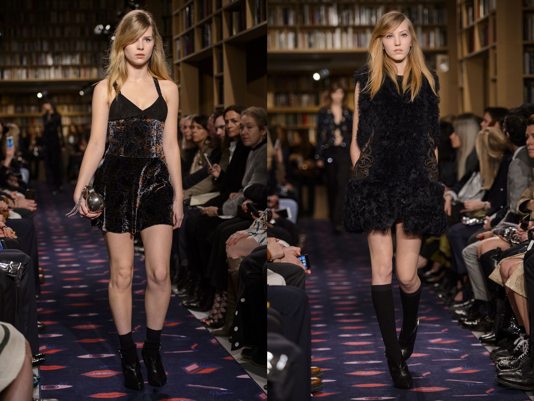 Lottie Moss and Richards on the Sonia Rykiel Runway - Georgia May Jagger, Lizzie Jagger and Gigi Hadid