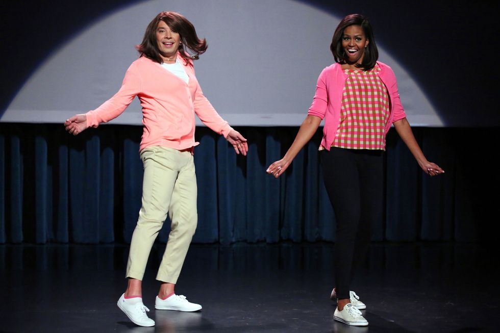 Michelle Obama On The Tonight Show Michelle Obama Is An Expert Mom Dancer