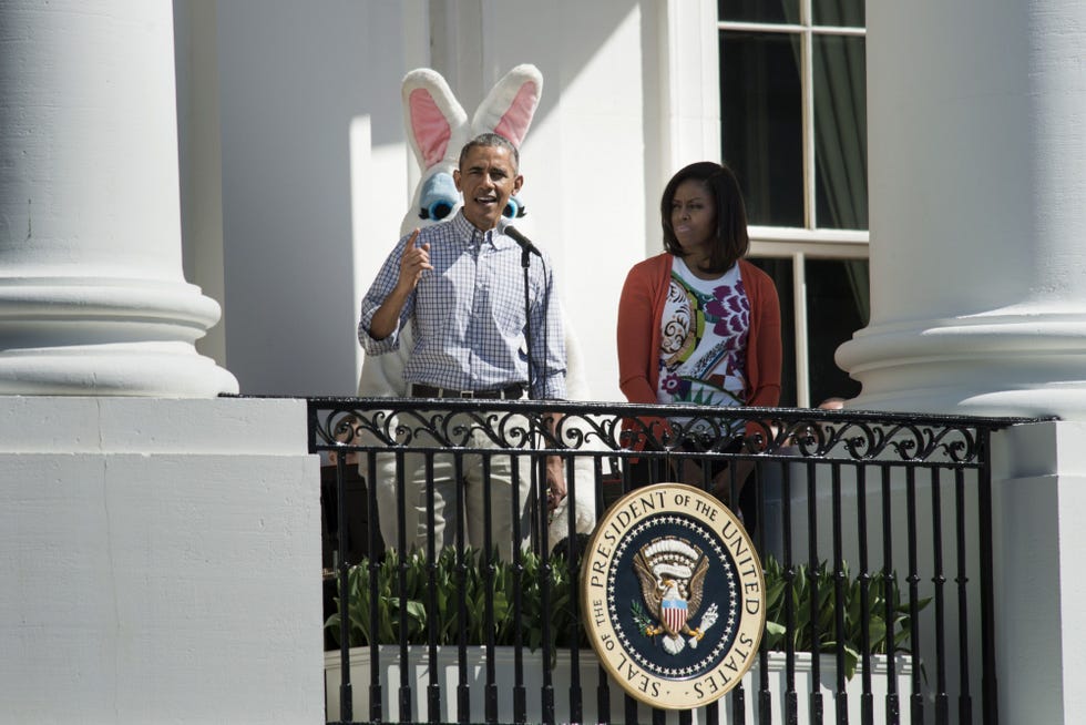 Obamas Host Easter Egg Roll Easter Bunny at Easter Egg Roll Was Beyond Creeptastic