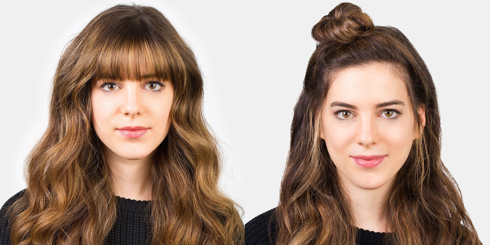 how to style bangs - 5 hairstyles to keep your bangs out of