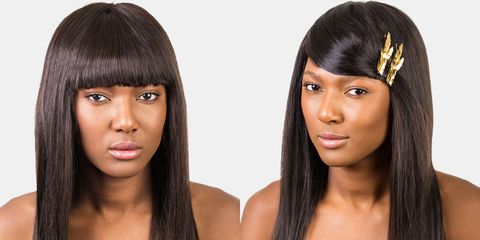 How To Style Bangs 5 Hairstyles To Keep Your Bangs Out Of