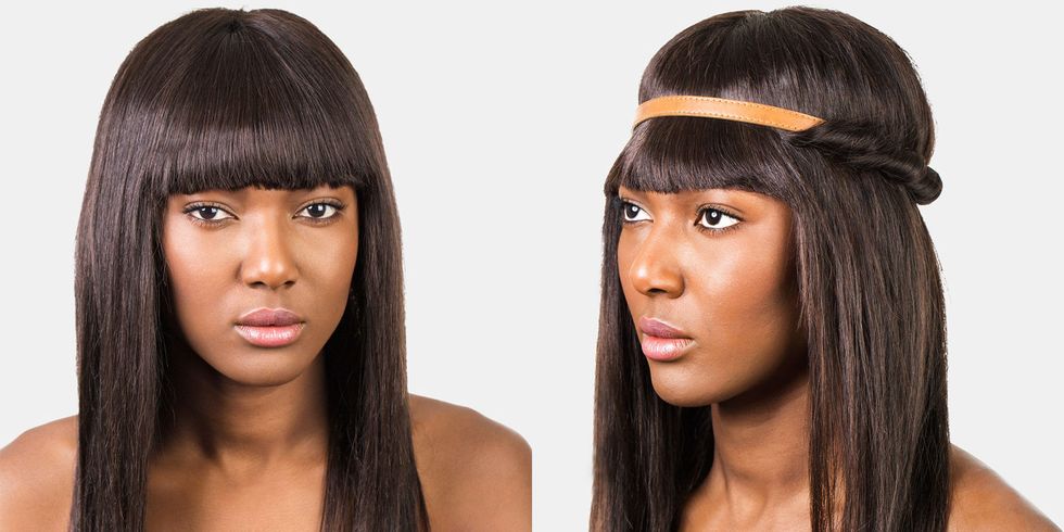 weaves hairstyles with bangs
