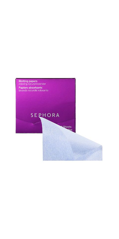 Sephora Lavender Blotting Papers, $5; <a target="_blank" href="http://www.sephora.com/lavender-blotting-papers-P393863?skuId=1416510">sephora.com</a>

No need to powder your nose with these on hand—when shininess arises, just whip out one of these papers and blot away without mussing the rest of your makeup (or piling on more product). You get 100 sheets in that teeny, toteable envelope, and they smell lovely, to boot. (And at $5, buy a bunch and keep them here, there, everywhere.)